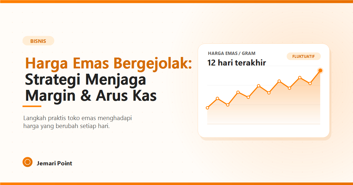 Harga Emas Bergejolak: Strategi Toko Emas Menjaga Margin dan Arus Kas